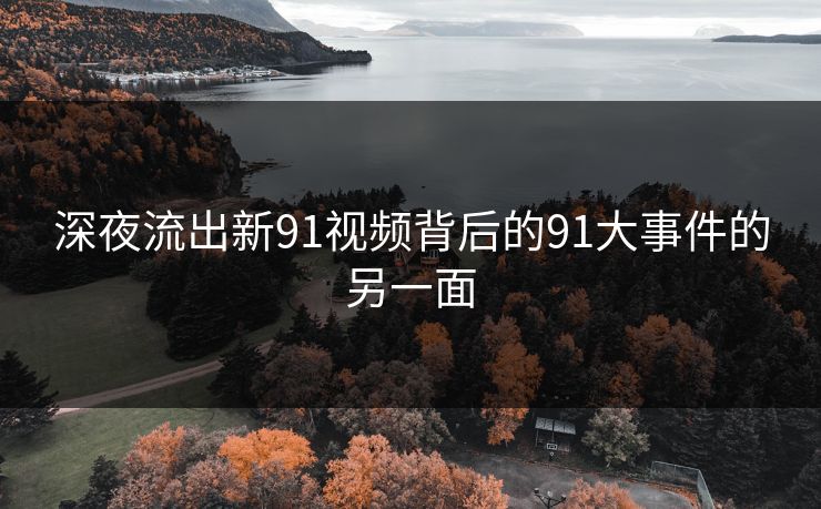 深夜流出新91视频背后的91大事件的另一面 深夜流出新91视频背后的91大事件的另一面