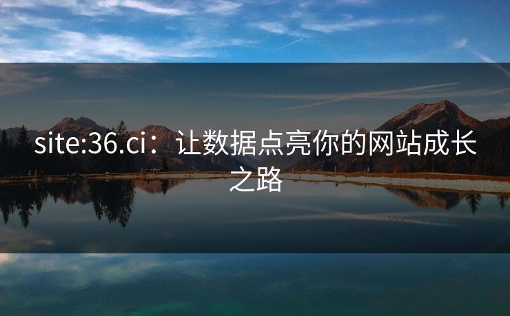 site:36.ci:让数据点亮你的网站成长之路 site:36.ci:让数据点亮你的网站成长之路